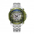 Expedition 6402 Silver Green Ring Automatic Skeleton MABTOGN